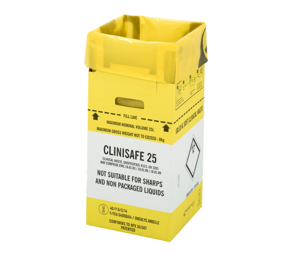 Clinisafe 25 Litre Cardboard Carton